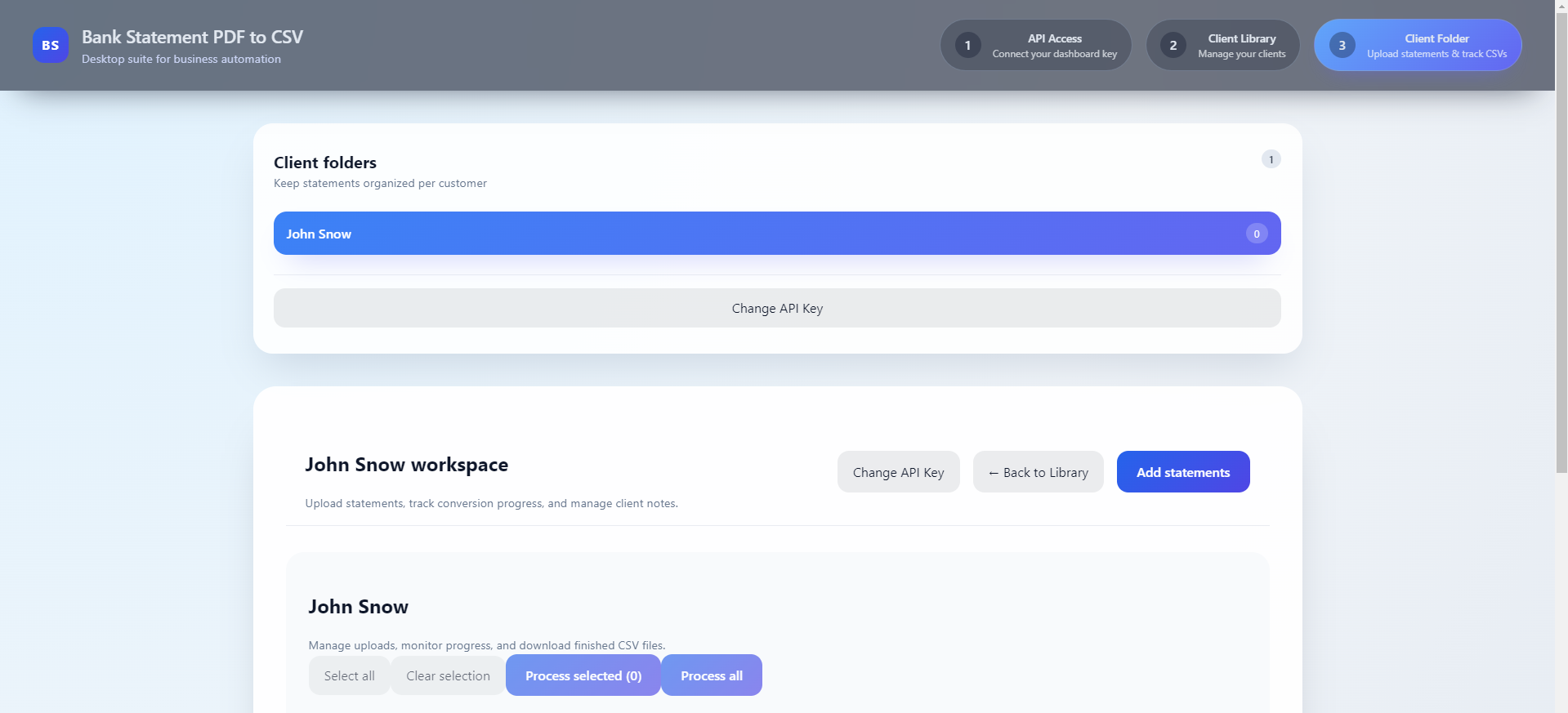 Desktop App Screenshot